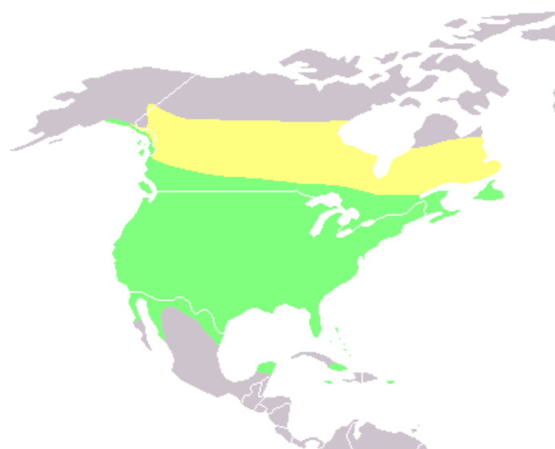 Starling distribution map