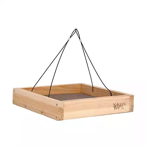 Nature's Way Cedar Platform Tray Bird Feeder